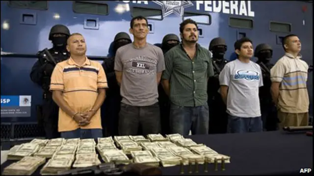 Presuntos miembros de La Familia