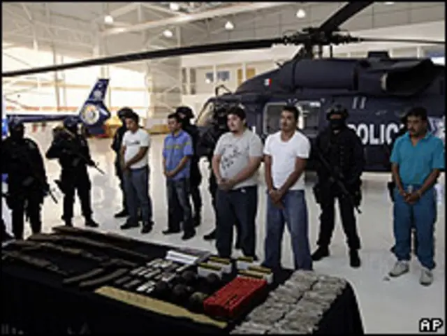 Integrantes de La Familia Michoacana