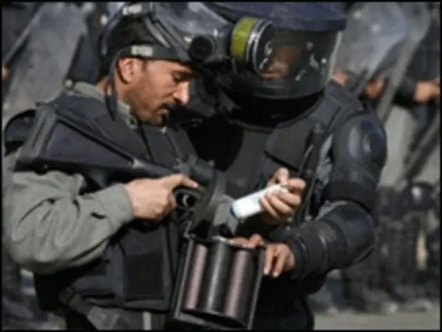 پلیس ضد شورش در کابل - بیست و شش اکتوبر