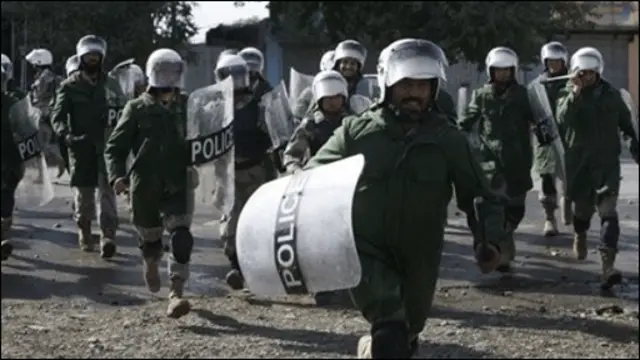 پلیس ضد شورش در کابل - بیست و شش اکتوبر
