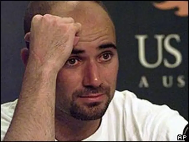 Andre Agassi en una foto de 1997