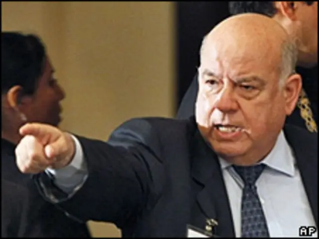 El Secretario general de la OEA, José Miguel Insulza