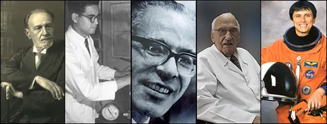 Juan Vucetich, Luis Miramontes, Arturo Arias, Jacinto Convit, Franklin Chang Díaz