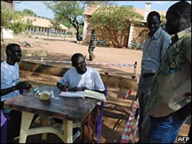 تسجيل ناخبين في جوبا