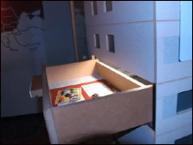 博物馆有很多抽屉