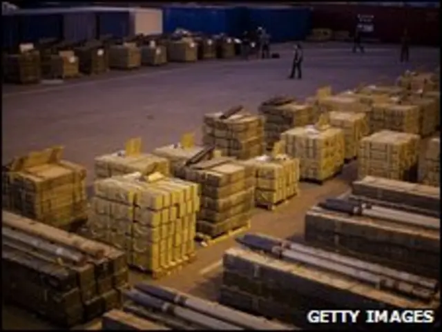 الاسلحة المصادرة