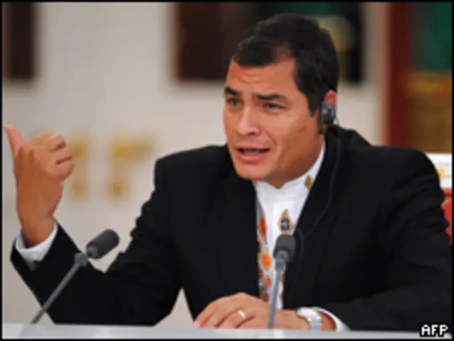 Rafael Correa, presidente de Ecuador