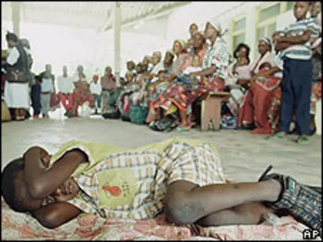 کودک مبتلا به مالاریا