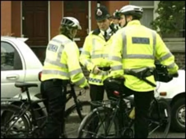 Полицейские велосипедисты