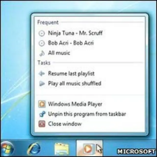 Интерфейс Windows 7