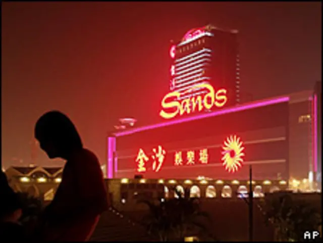 在澳门的金沙赌场