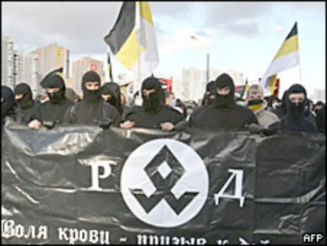 Акция националистов в Москве