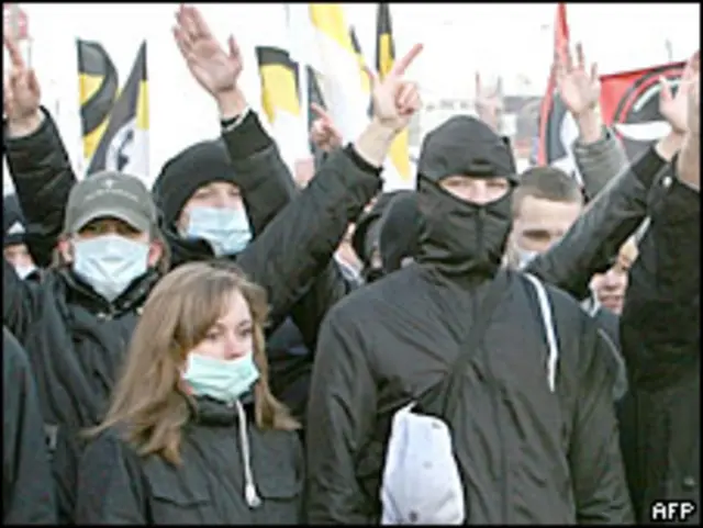 Акция националистов в Москве