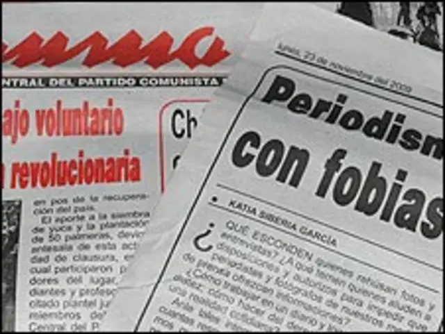 Ejemplares del diario Granma. Fotos de archivo. Tomada por Raquel Pérez.