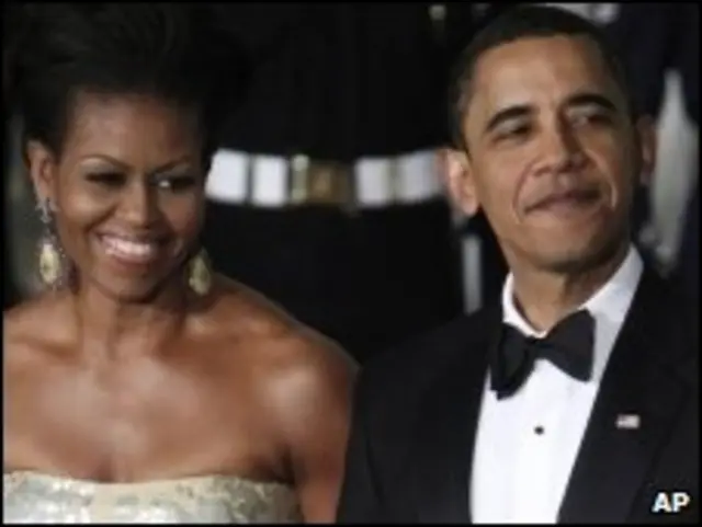 Đệ nhất phu nhân Michelle Obama và chồng