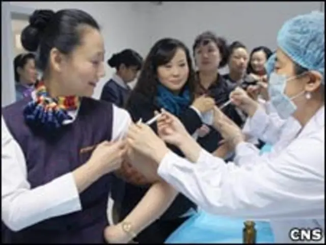 甲流免疫接种（11/11/2009，资料照片）