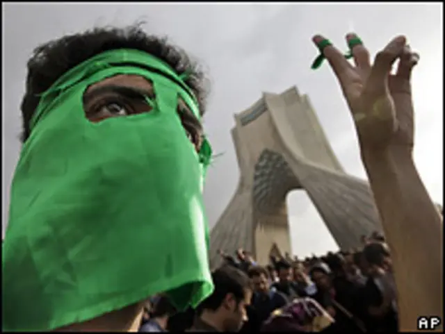 Aksi demonstran kubu oposisi di Iran 