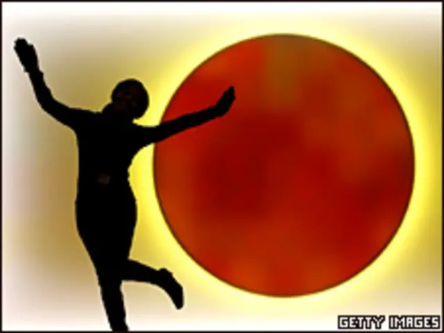 "Sol digital", instalación del artista Steven Scott durante la cumbre de Copenhague