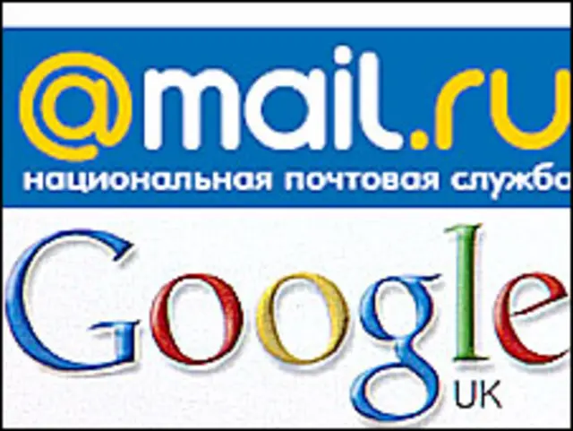 Логотипы Google и Mail.ru