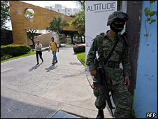 Miembros de la Marina que participaron en la operación