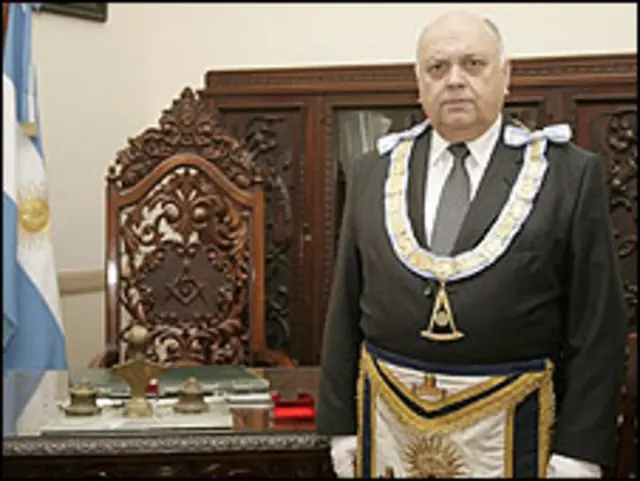 El Gran Maestre Angel Jorge Clavero. Foto gentileza: Gran Logia de la Argentina de Libres y Aceptados Masones