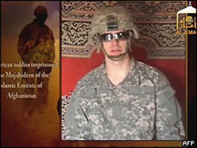 Imagem do vídeo divulgado pelo Talebã