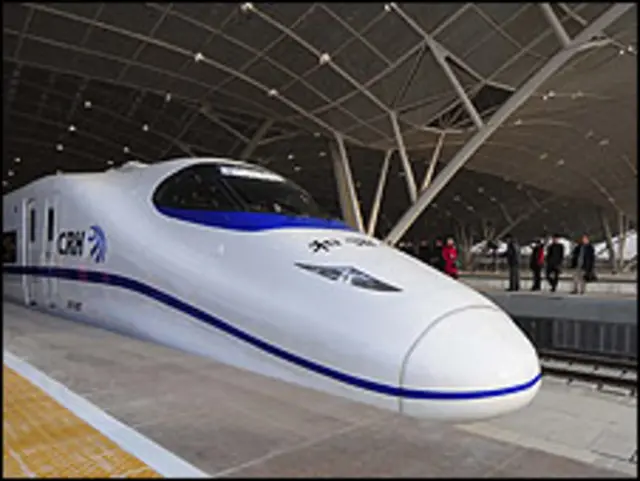 Tàu cao tốc của Trung Quốc tại tp Vũ Hán