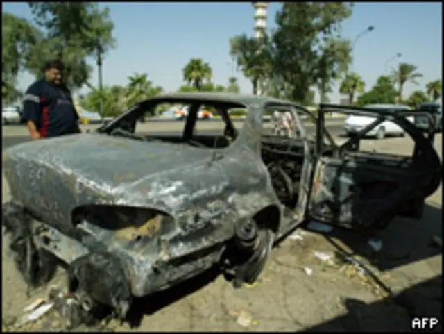 Автомобиль, обстрелянный сотрудникми Blackwater