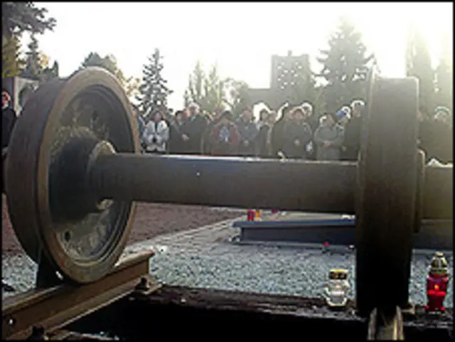 铁轨和火车的车轮