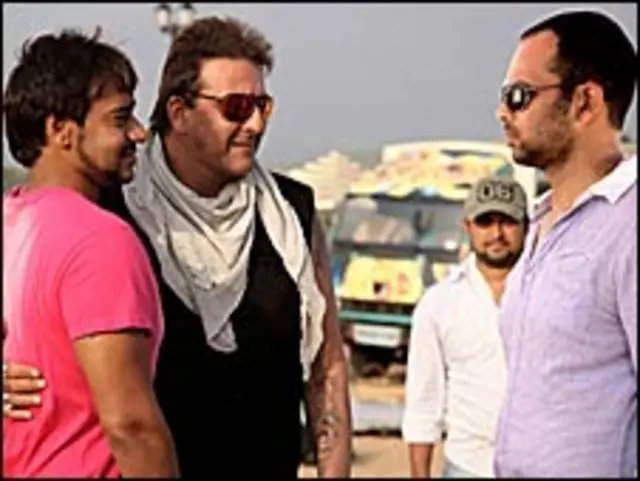 रोहित शेट्टी अजय देवगन और संजय दत्त के साथ