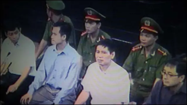Hình ảnh phiên tòa (ảnh của VietnamNet)