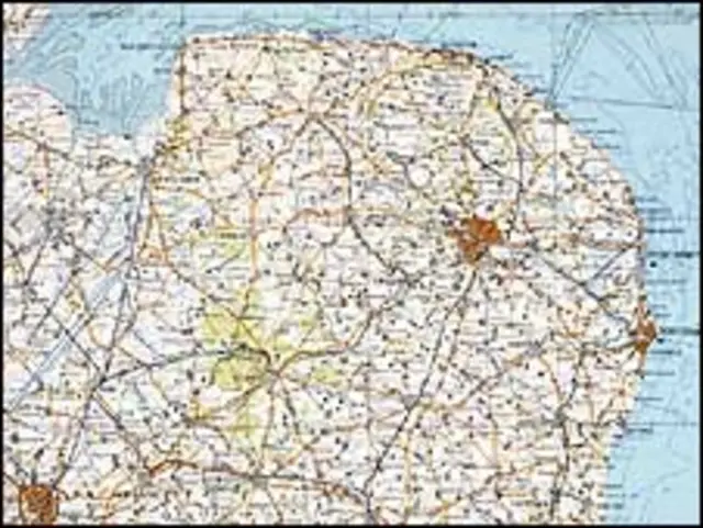 Советская карта Англии (фото Кембриджской библиотеки)