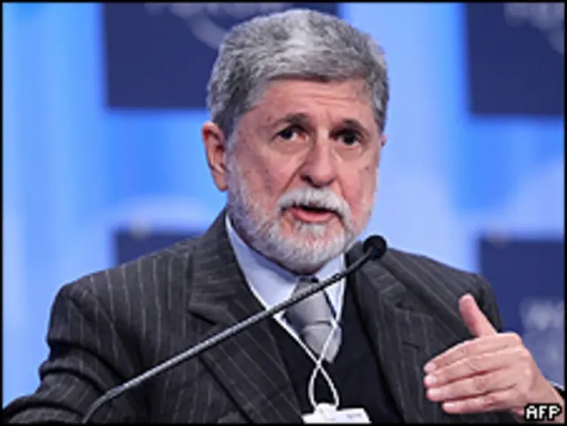 Amorim representou o presidente no evento nos alpes suíços