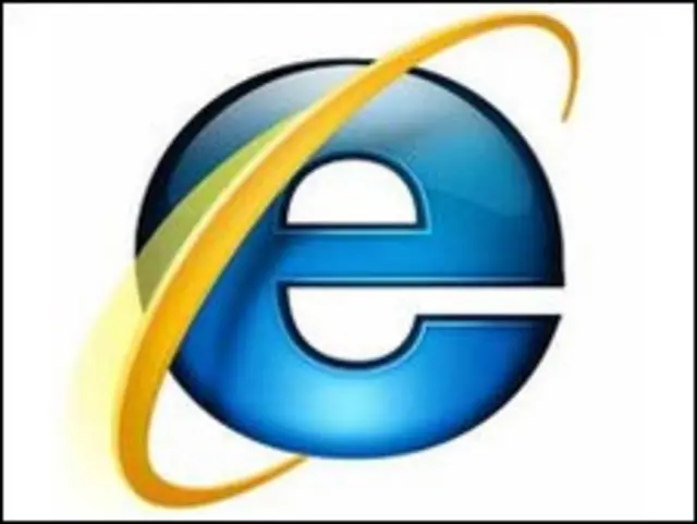 Logo del Internet Explorer 6 de Microsoft