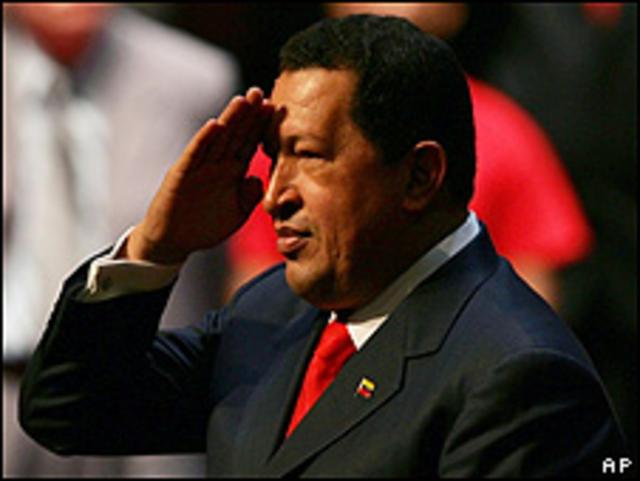 Presidente de Venezuela Hugo Chávez (foto archivo)