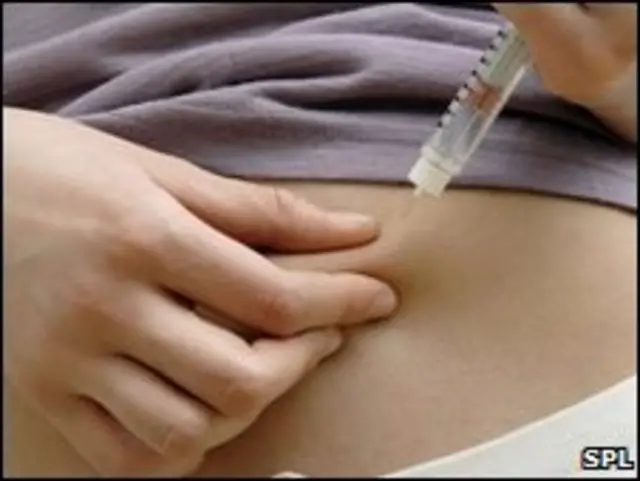 Injeção de insulina (arquivo)