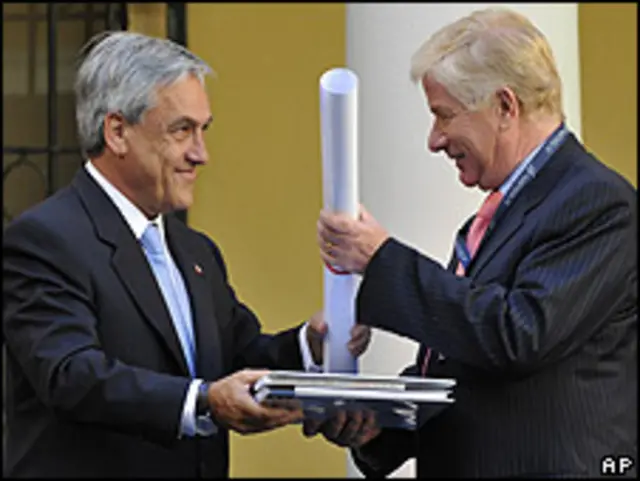 Sebastián Piñera y Jaime Ravinet
