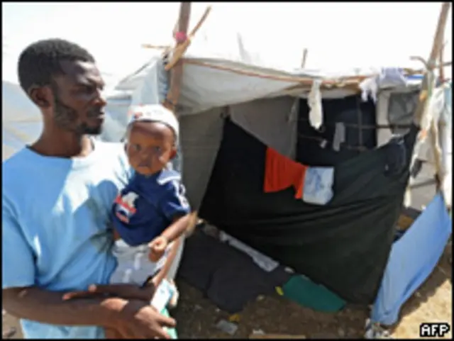 Damnificado del terremoto de Haití