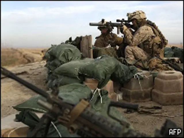 驻阿富汗的美军士兵