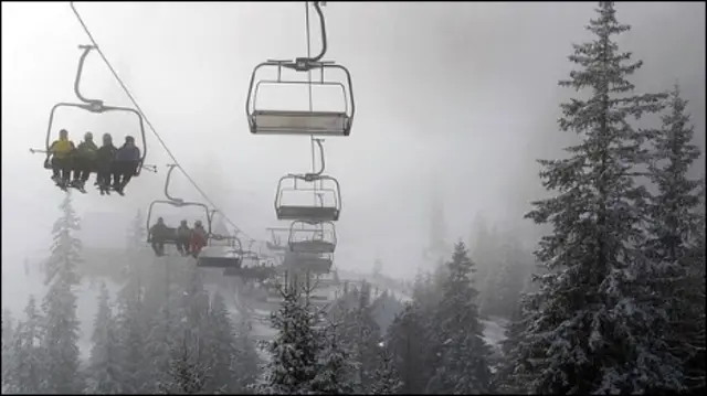 Подъемник в австрийских Альпах
