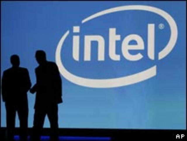 Logotipo de Intel. Fotografía de archivo.