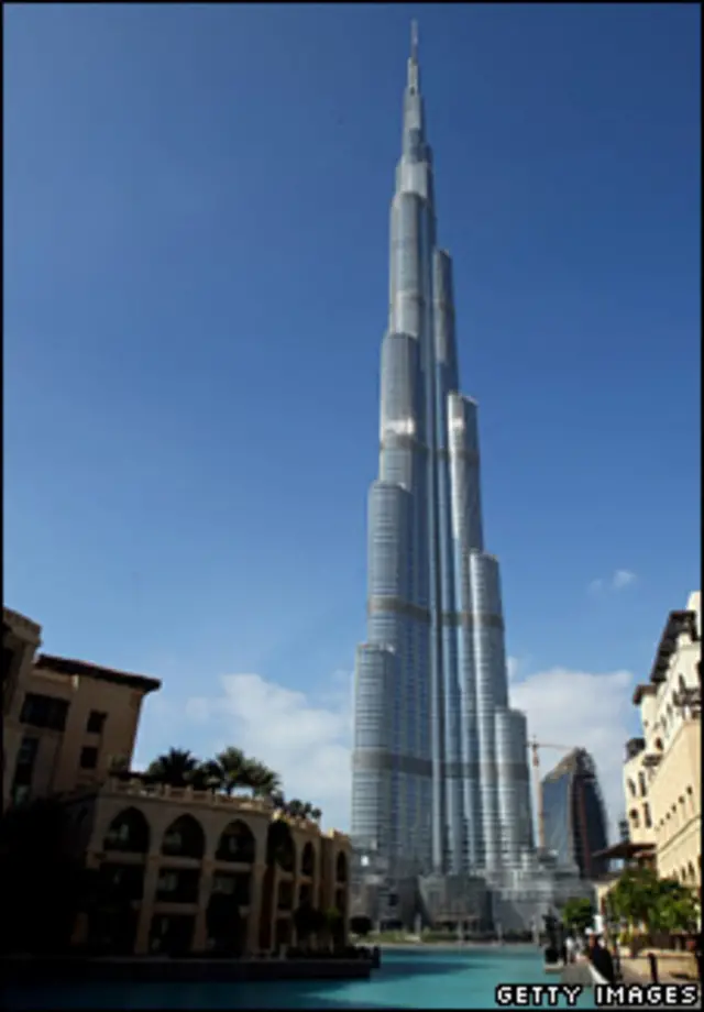 迪拜的世界第一高楼利法塔