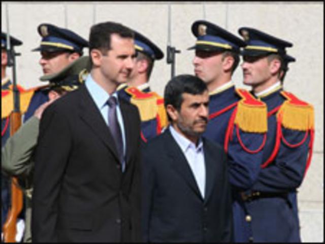 بشار الأسد ونجاد 