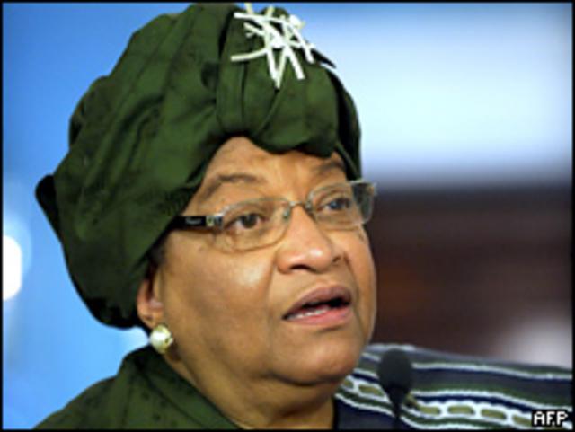 Ellen Johson Sirleaf, presidente da Libéria