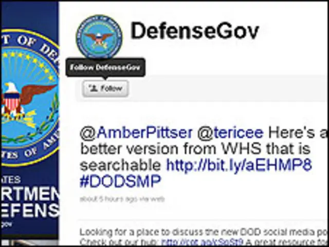 امریکی فوج کے لیے ٹوئٹر