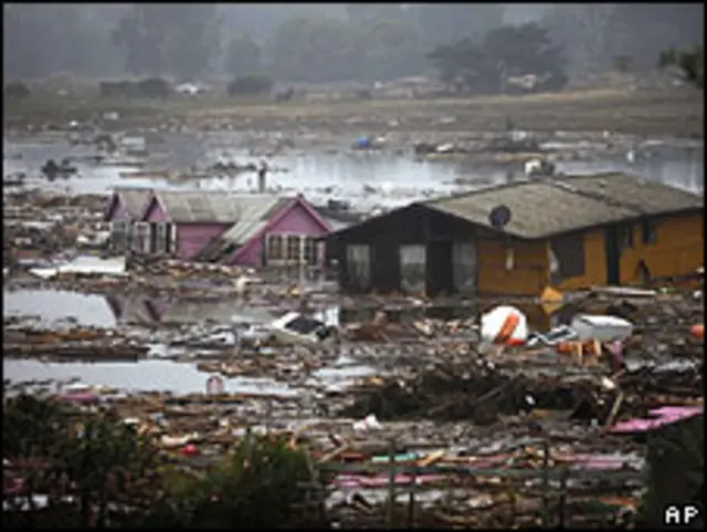 Destrozos en Pullehue tras el terremoto