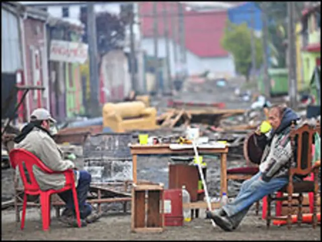 Damnificados en Chile