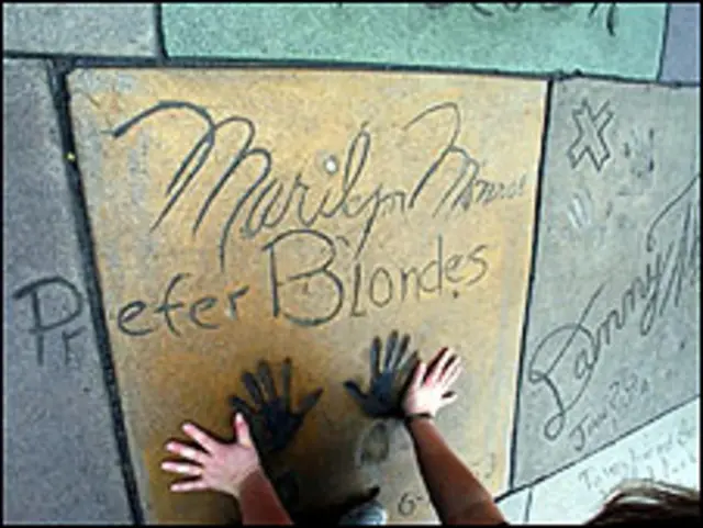 Huellas de famosos en el Teatro Chino de Holliwood