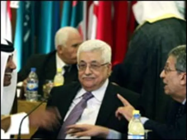 عمرو موسی و محمود عباس