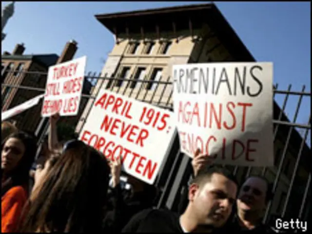 在美国的亚美尼亚人示威